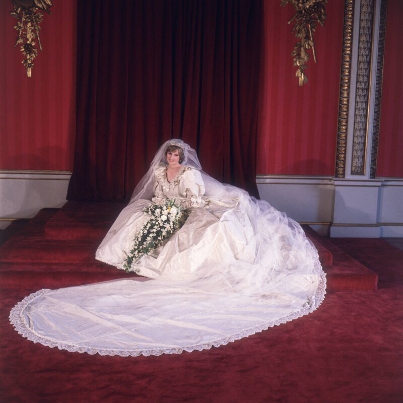 Принцесса Диана в свадебном платье, 29 июля 1981 года