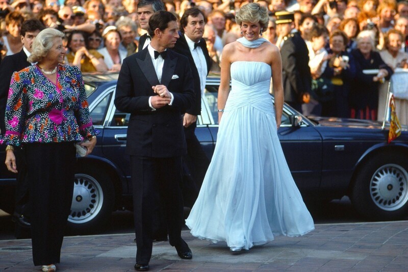 Принцесса Диана и принц Чарльз на Каннском кинофестивале 1987 года