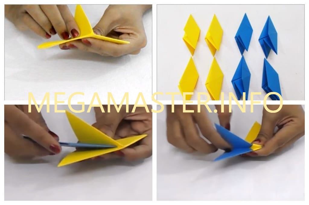 Как сделать из бумаги сюрикен оригами своими руками без клея видео
