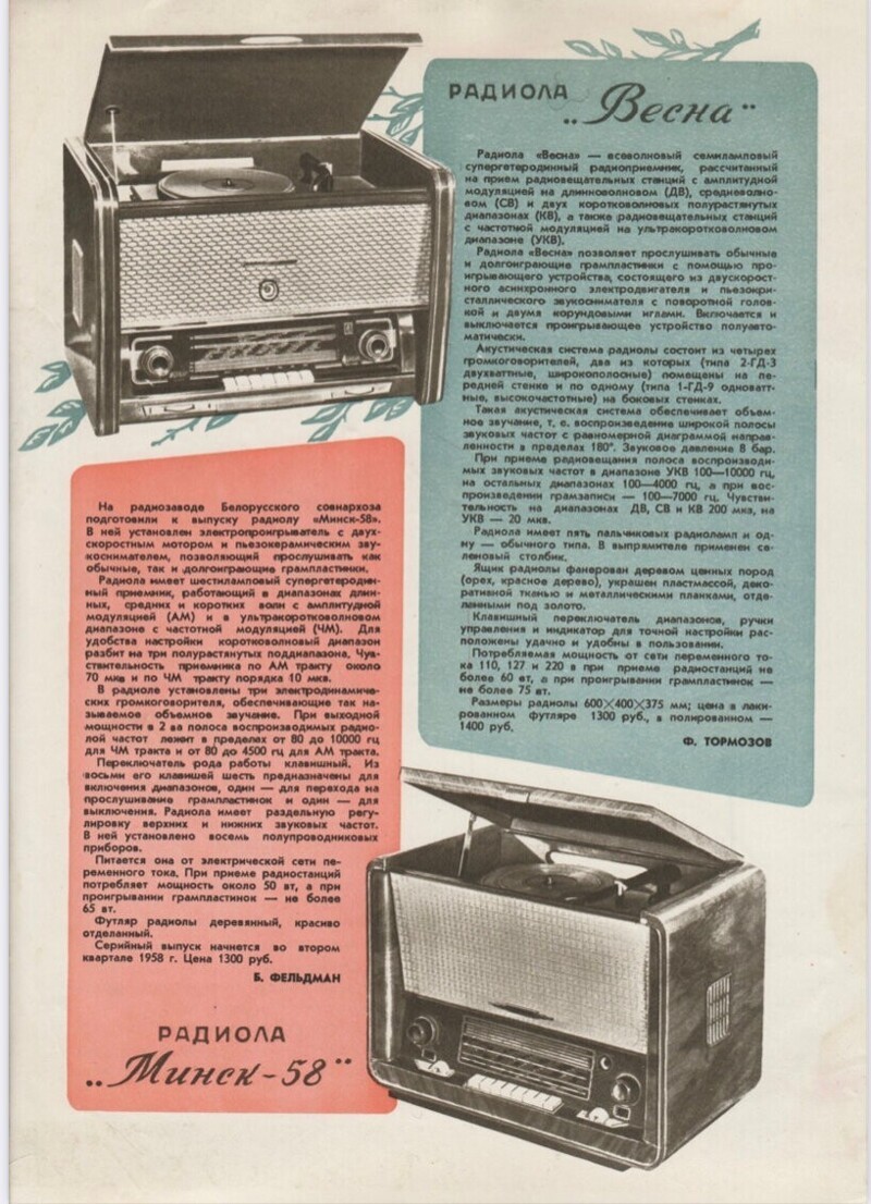 «Новые товары» 1958 года