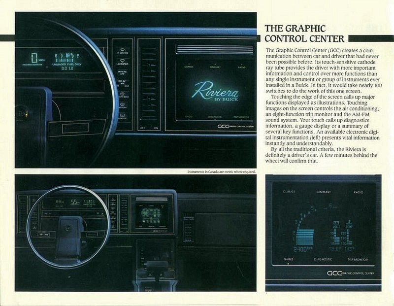 «Бьюики» из 80-х: первый тач-скрин в автомобиле