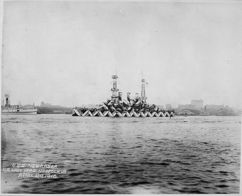 Эскадренный броненосец USS Nebraska, 1918 г.