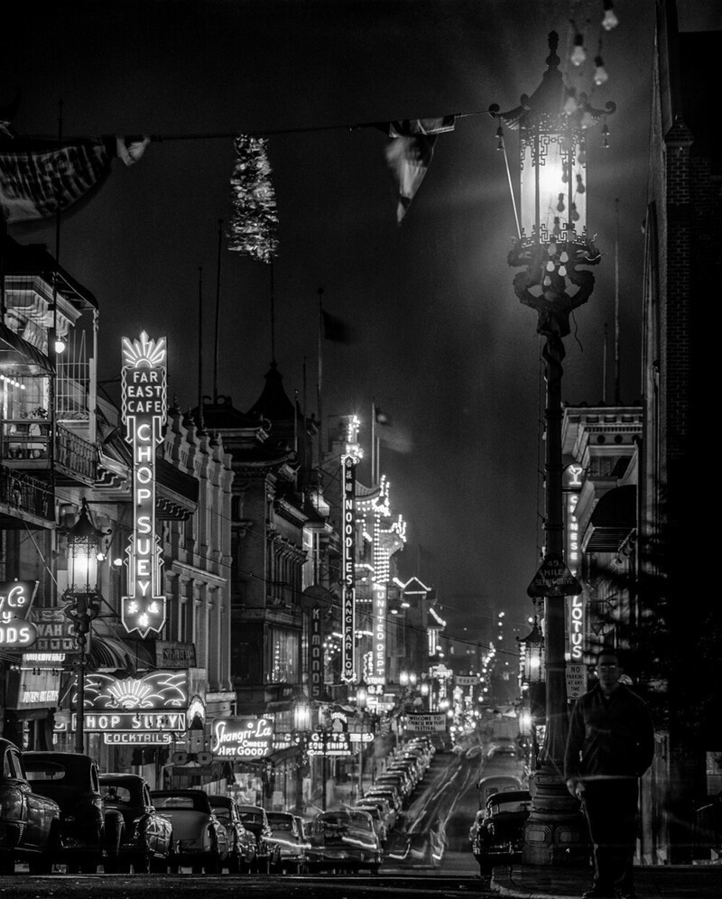 Уличные снимки Сан-Франциско 1940-60-х годов. Фотограф Фред Лион