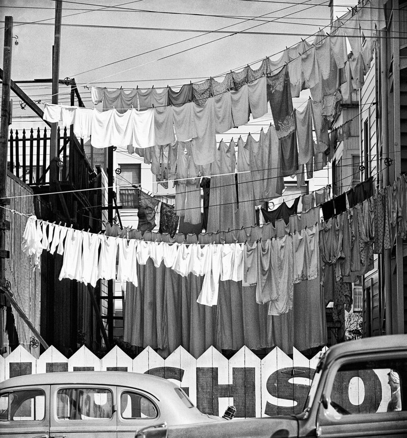 Уличные снимки Сан-Франциско 1940-60-х годов. Фотограф Фред Лион