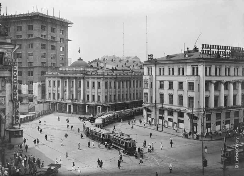 Вид на Сухаревский рынок в Москве, 1924