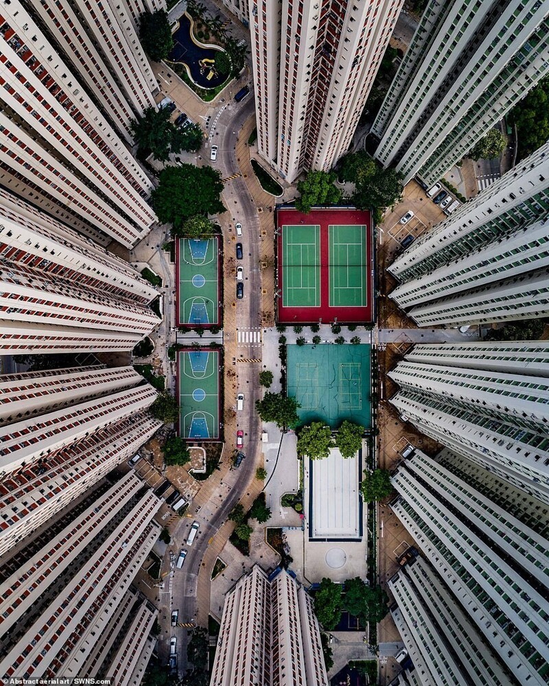 Огромный жилой комплекс в Гонконге