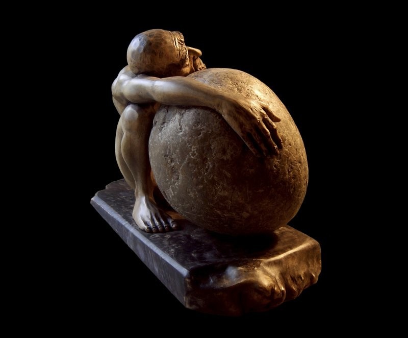 Сизиф - Удивительная скульптура Сергея Линика