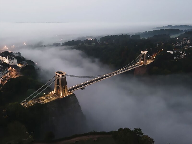 Победитель в категории "Историческая Англия": Клифтонский подвесной мост, Бристоль, автор - Сэм Биндинг