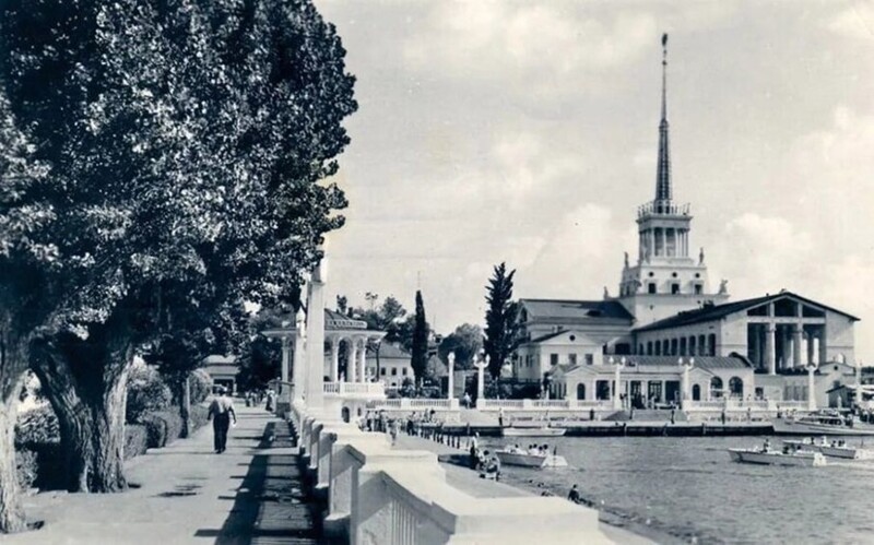 Сочи, морской порт. 1955 год