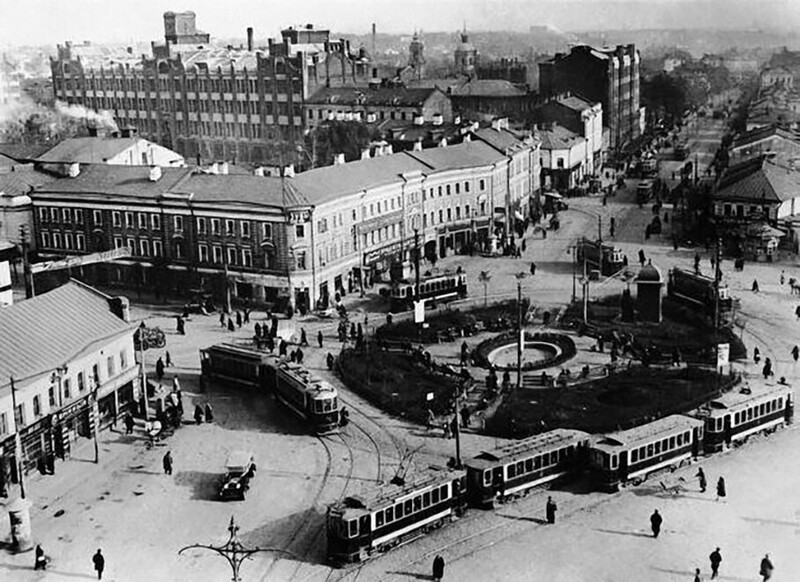 Москва Добрынинская площадь 1920 годы