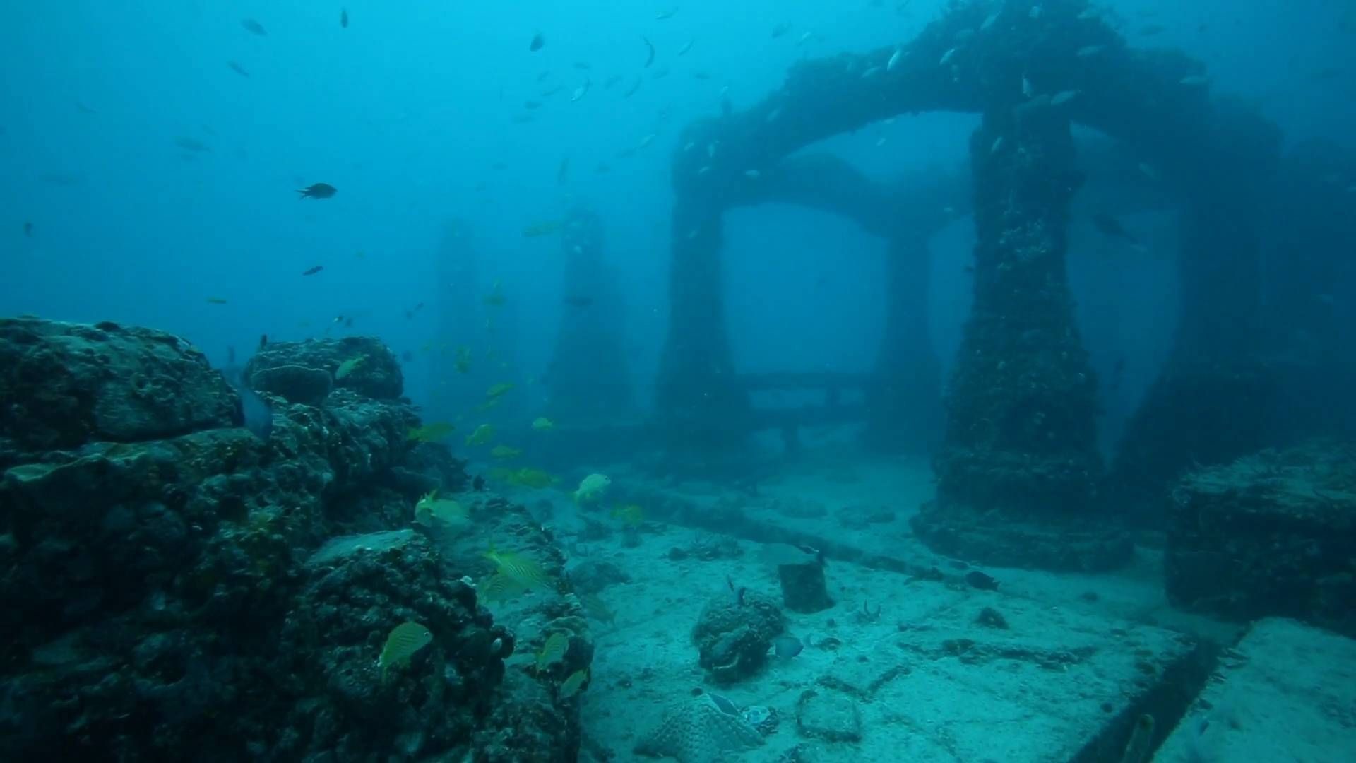 подводный город у берегов кубы