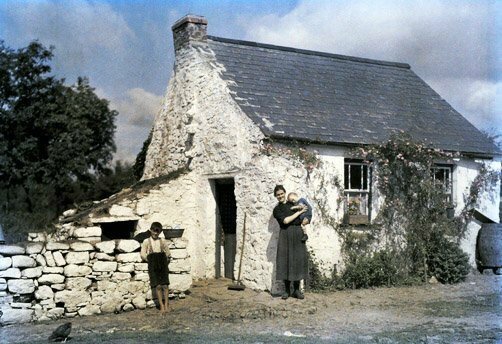 Домик ирландских фермеров в начале XX века