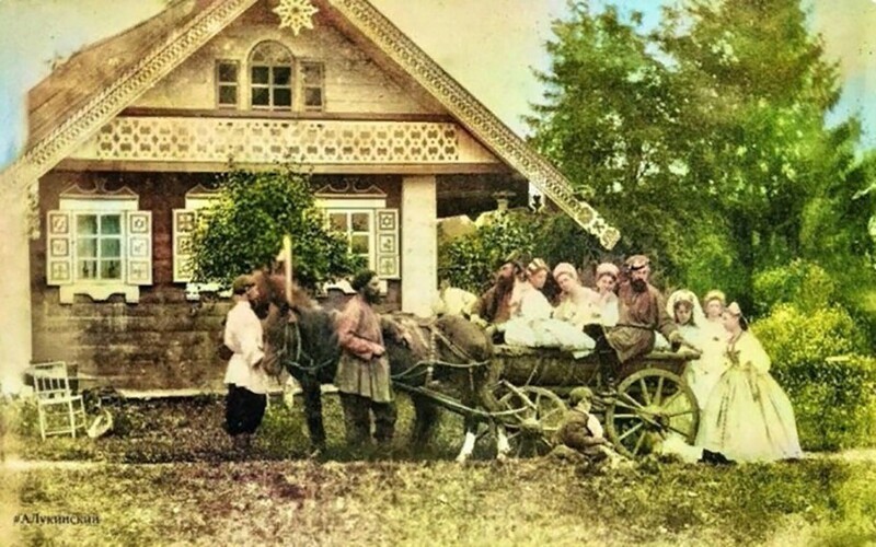 Свадьба русских крестьян, 1908 год