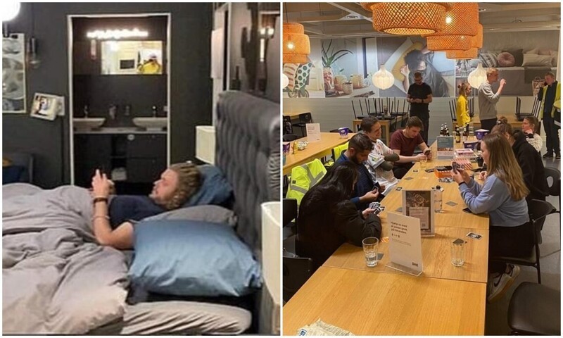 Жители Дании переночевали в магазине IKEA из-за непогоды