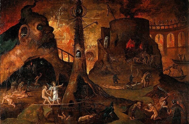 6 круг ада: распространение ложных учений, раскаленные могилы.  Стены города Дита.