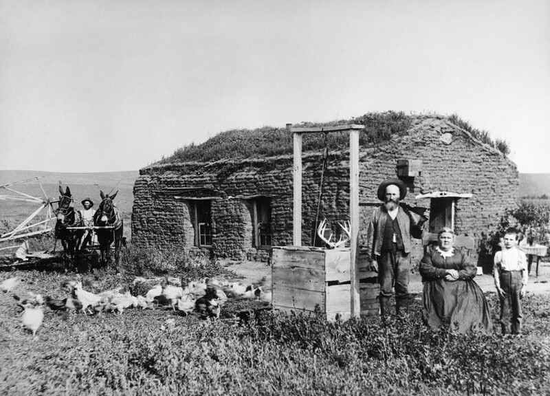 10. Поселенцы в Небраске в 1888 году
