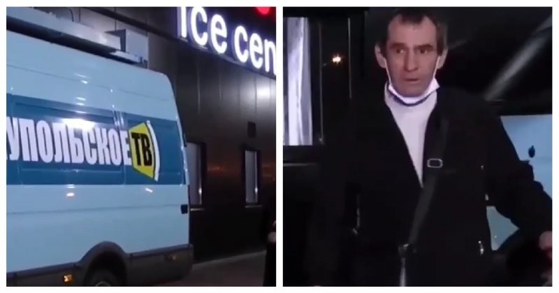 Репортаж украинской журналистки прервал гражданин «из народа»