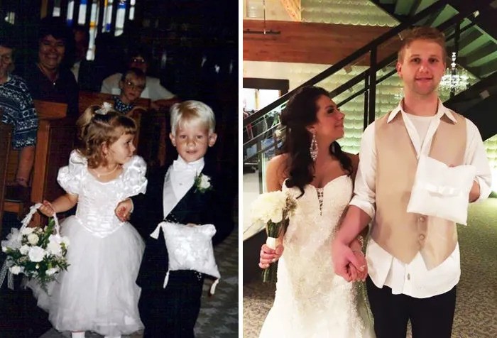 В 1995 году они сопровождали жениха и невесту на свадьбе родственников, а 20 лет спустя поженились сами