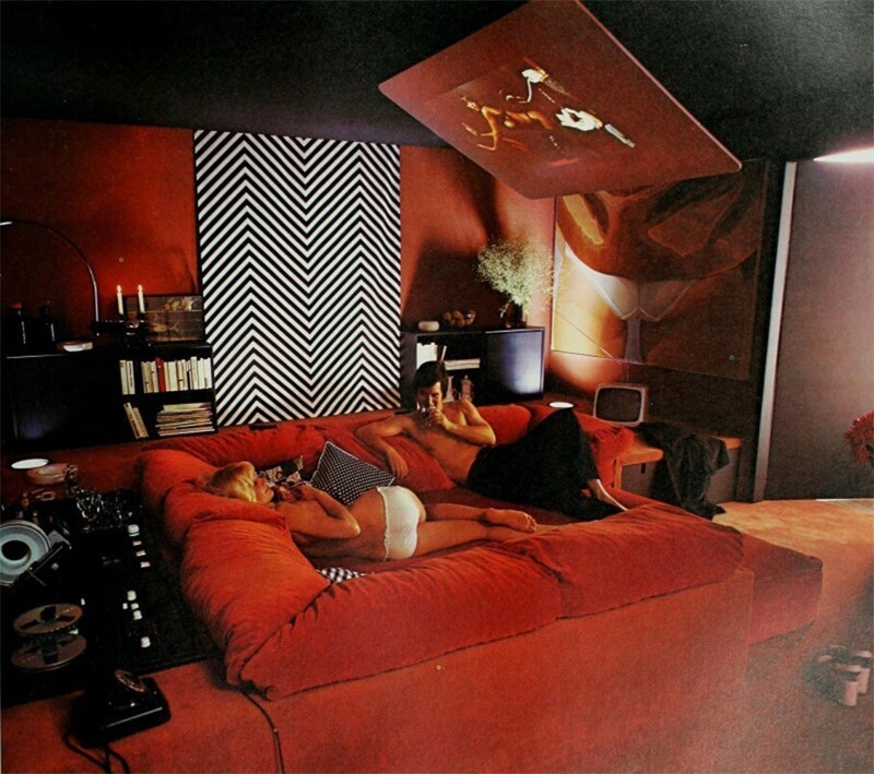 Спальня от английского дизайнера Теренса Конрана. 1974 год