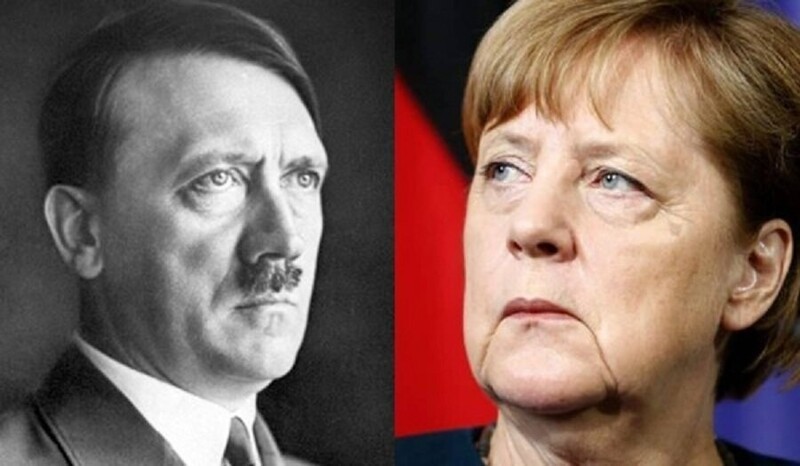 Поляки рисуют Меркель рядом с Гитлером и требуют репараций