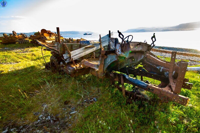 Свалка военной техники на Арктическом острове Кильдин