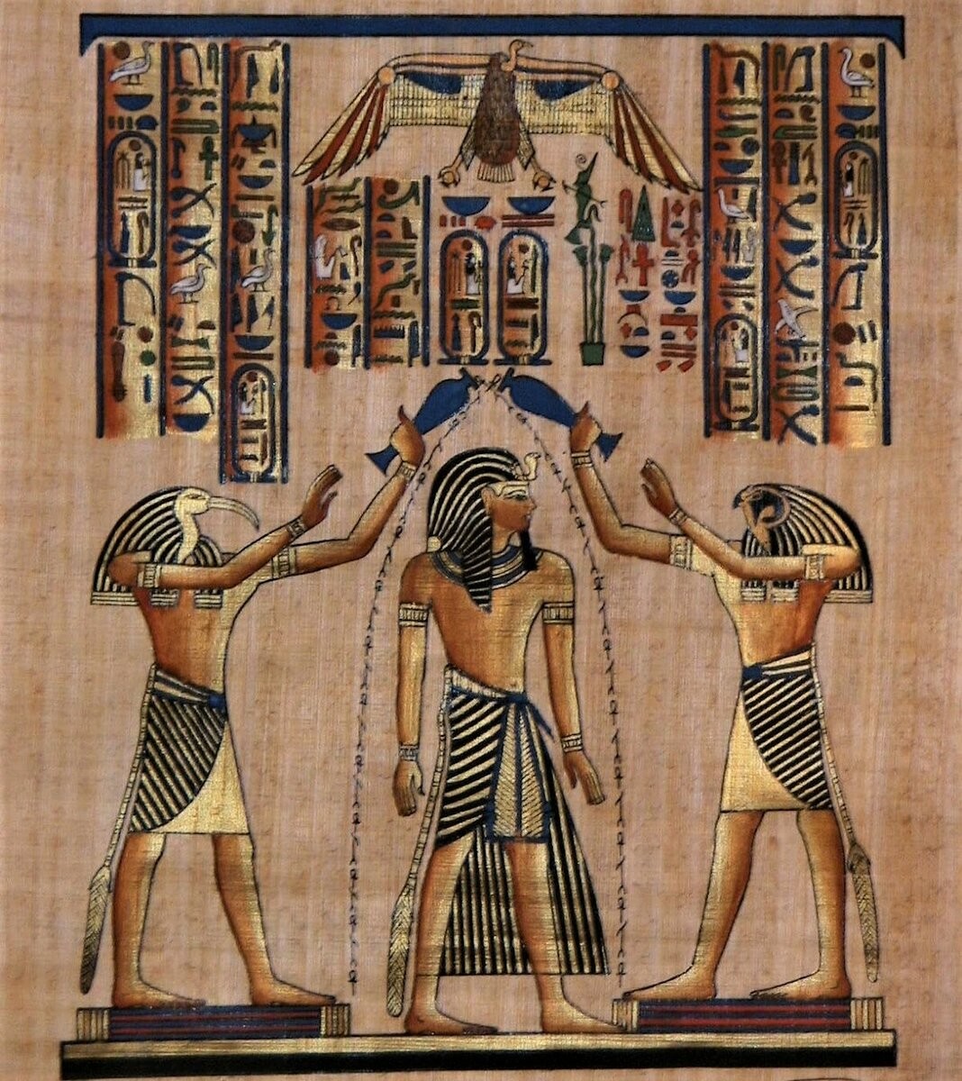 Ибис Бог фрески Египет