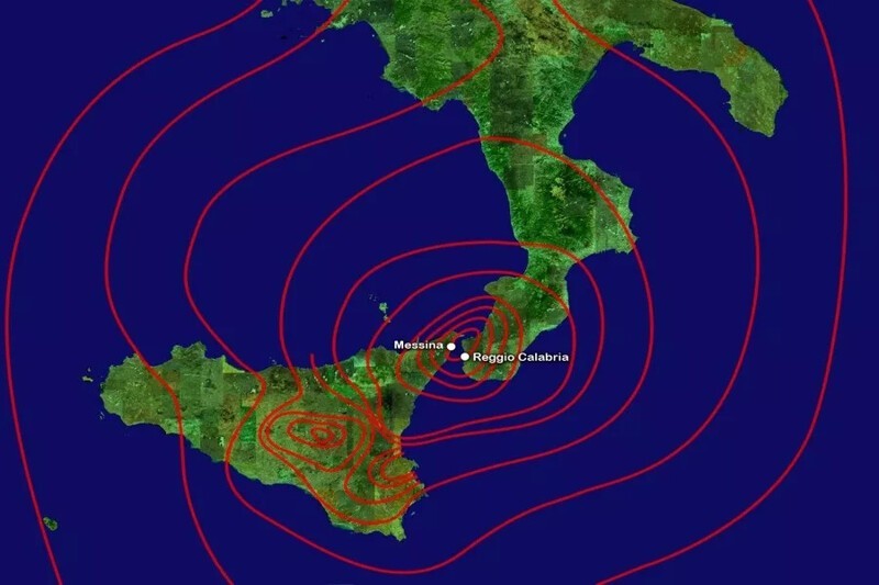 Землетрясением уничтожен итальянский город Мессина.
