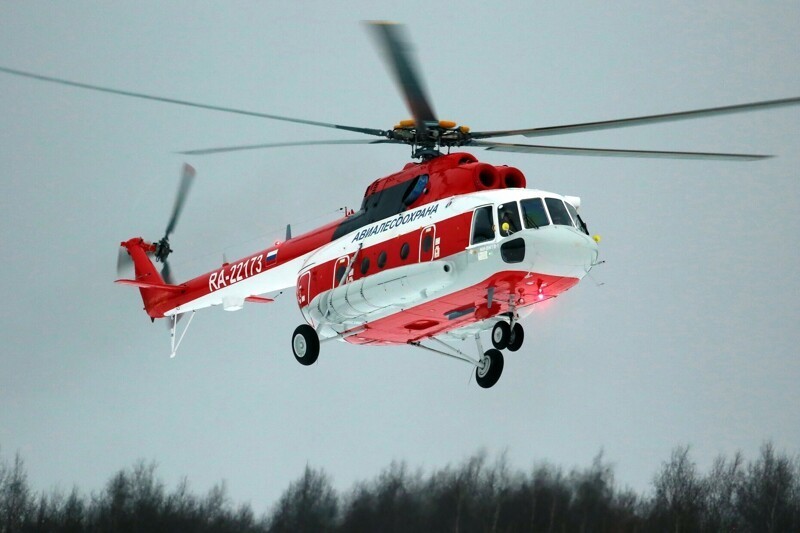 Вертолеты России передал Авиалесоохране первые два вертолета Ми-8МТВ-1