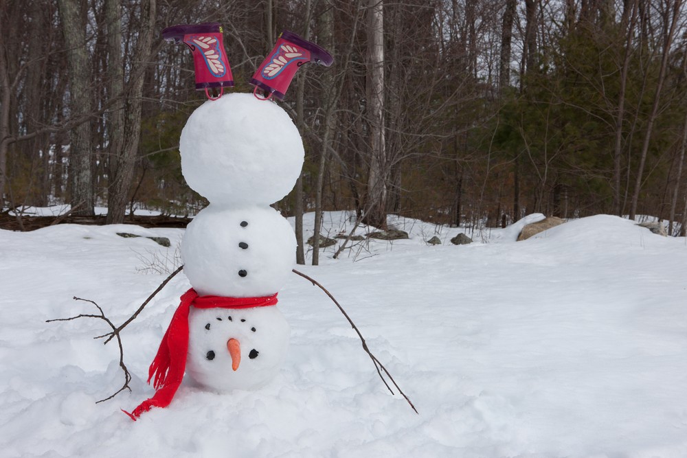Снеговик: идеальная форма зимнего символа в кубе