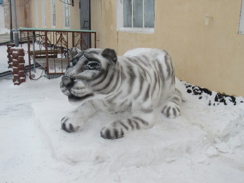 Свердловские заключенные устроили конкурс на лучшую снежную скульптуру