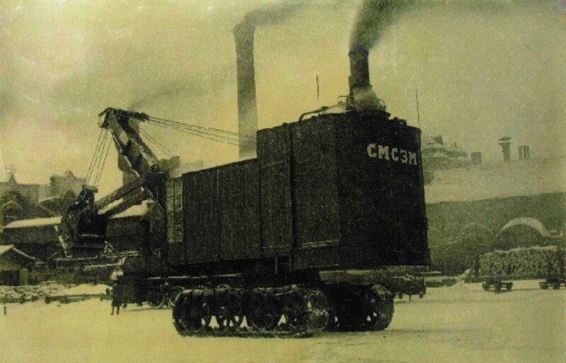 Первый в СССР экскаватор, тогда еще паровой, был построен на Мотовилихинских заводах, 1931 год