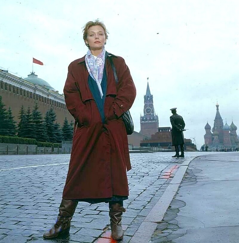 Мишель Пфайфер в Москве. 1990 год