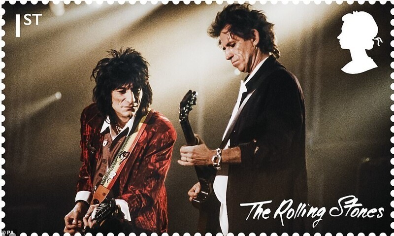 К 60-летию Rolling Stones выпустили почтовые марки