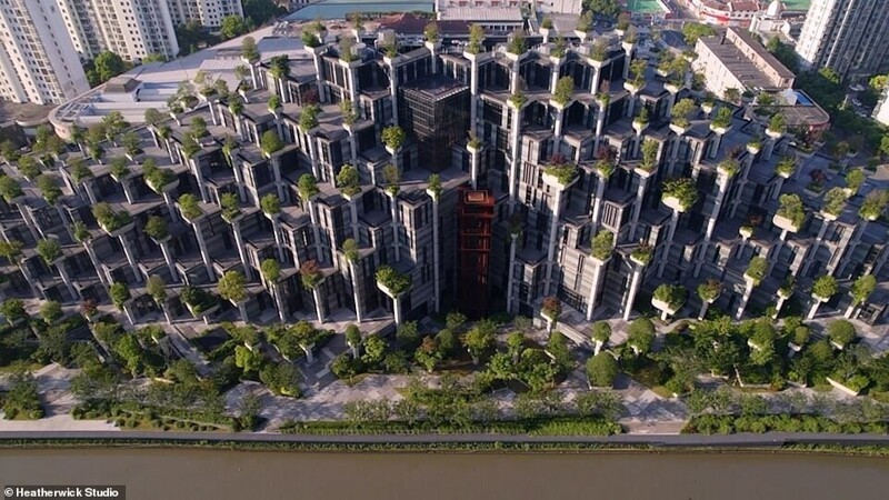В Шанхае построили дом с 1000 деревьев на крыше