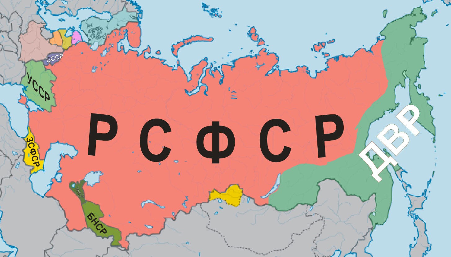 Карта СССР 1922