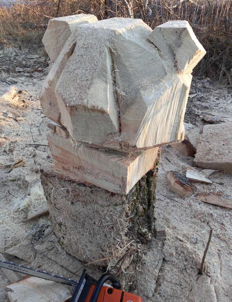 Деревянная скульптура. Резьба по дереву бензопилой