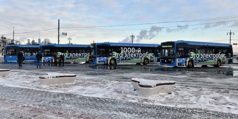 В Москве на линию вышел 1000-й электробус