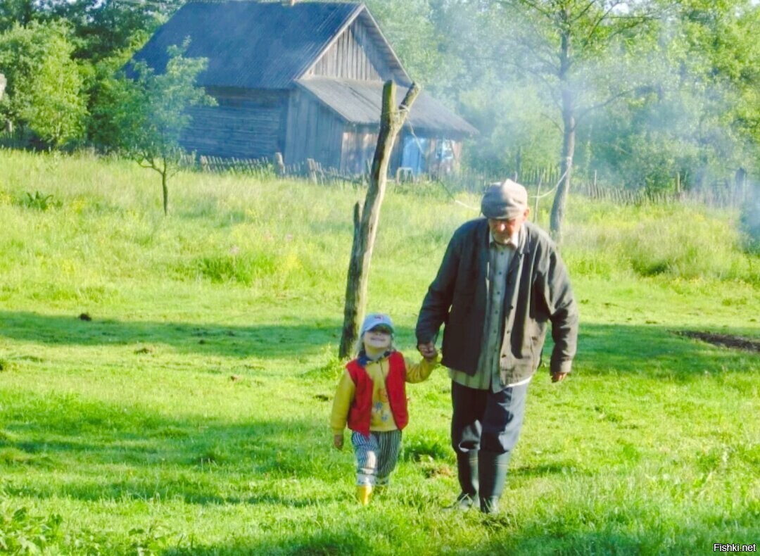 Брат приехал в деревню