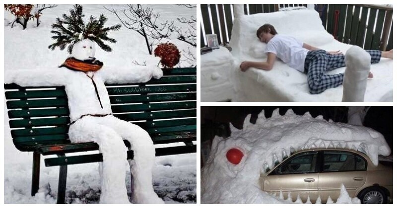 30 оригинальных снежных скульптур, которые могли бы стать экспонатами музея