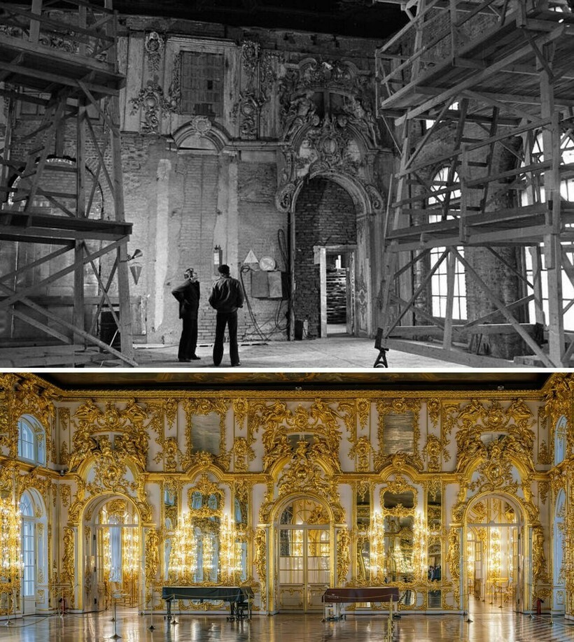 Тогда и сейчас: фото разрушенных дворцов Ленинграда