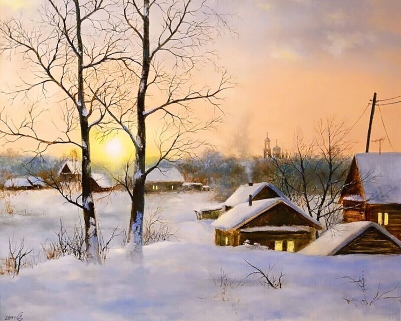 25 зимних пейзажей потрясающих душевностью и теплотой. 5 талантливых современных художников