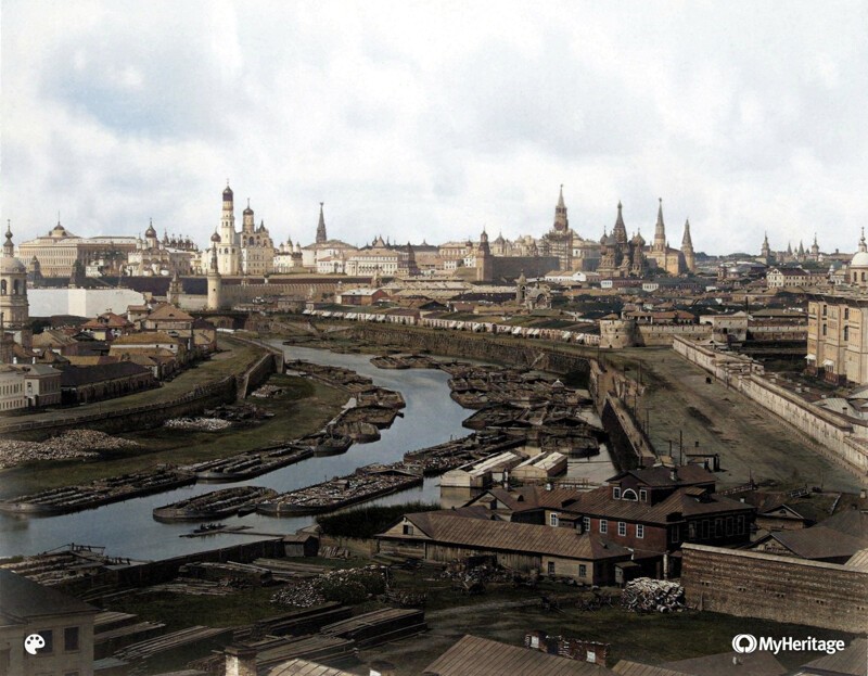Вид от Швивой (Вшивой) горки на город  1867 год