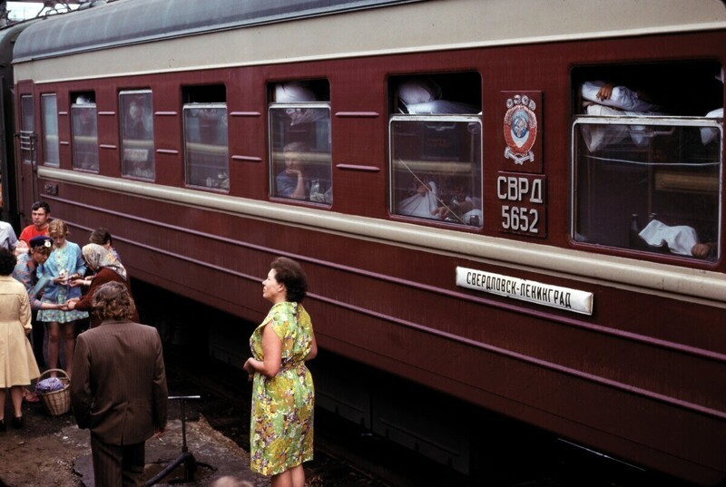 Вагон поезда «Свердловск-Ленинград», на железнодорожной станции Буй.