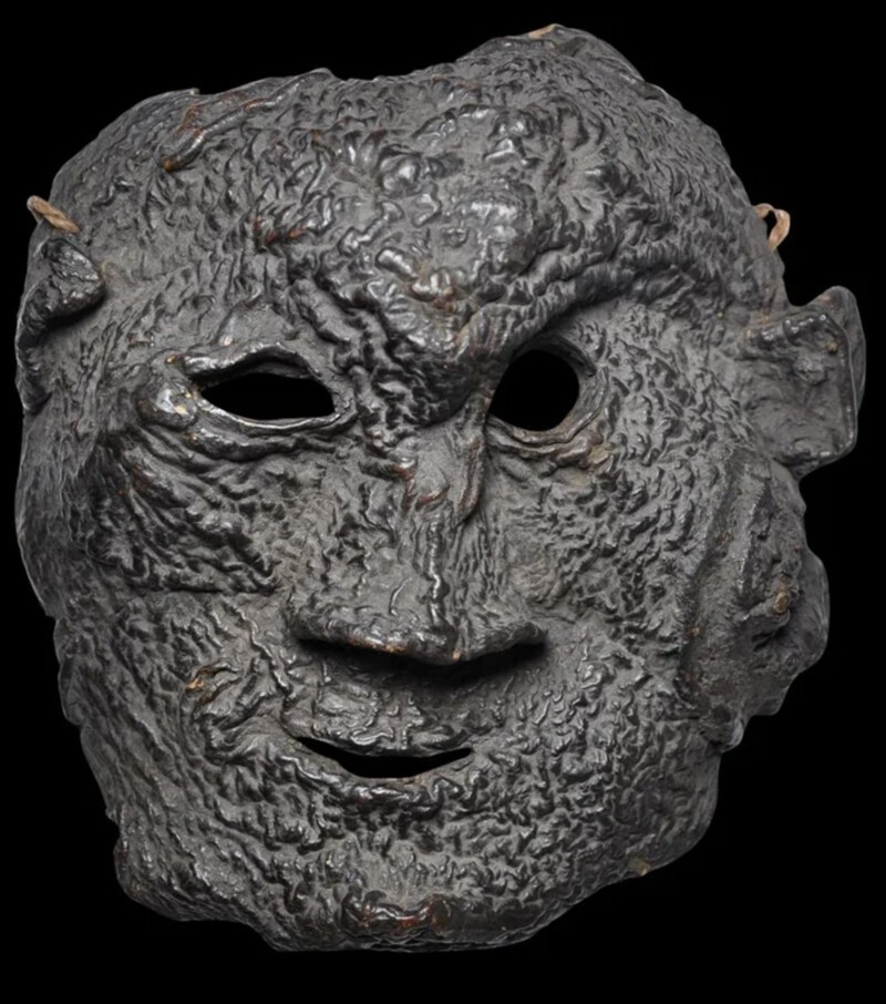 23. Ритуальная грибковая маска Линчжи, Непал, вероятно, 19 век