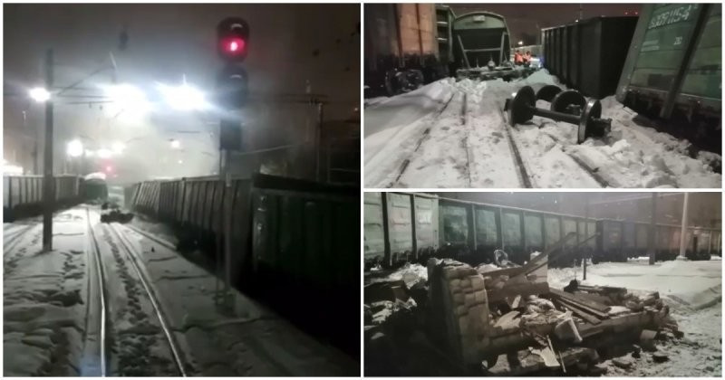 Два железнодорожника пострадали при сходе вагонов в Москве