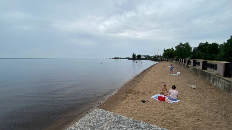 Пляж Онежского озера