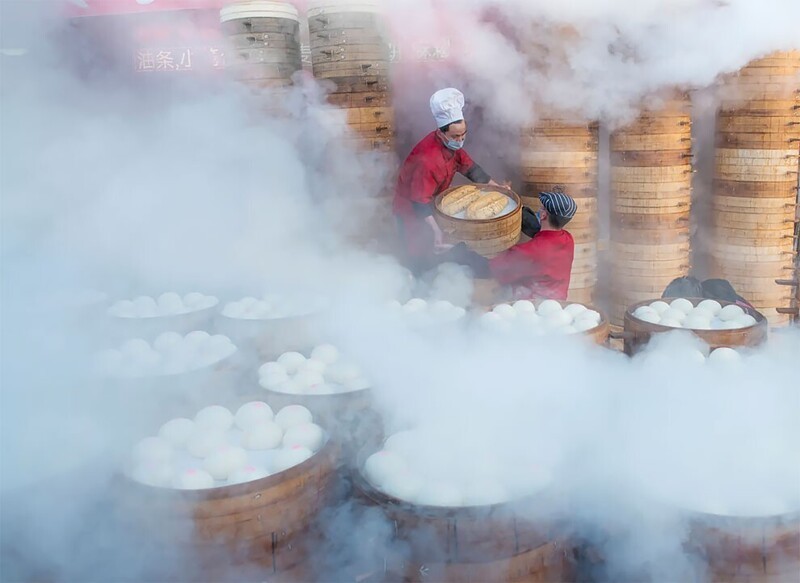 "Горячие булочки", провинция Чжэцзян. Фотограф Huang Jianjun