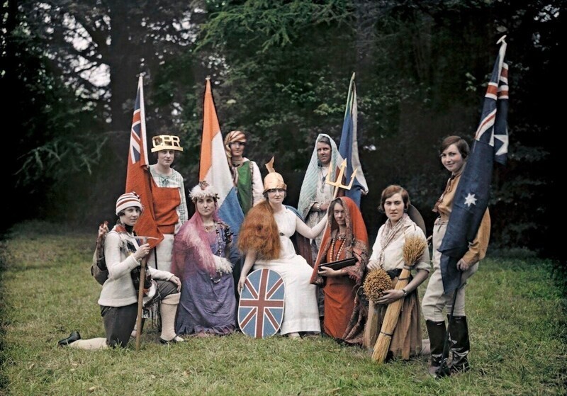 Редкие цветные фотографии Англии 1928 года