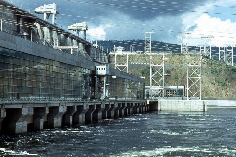 Красноярская гидроэлектростанция.