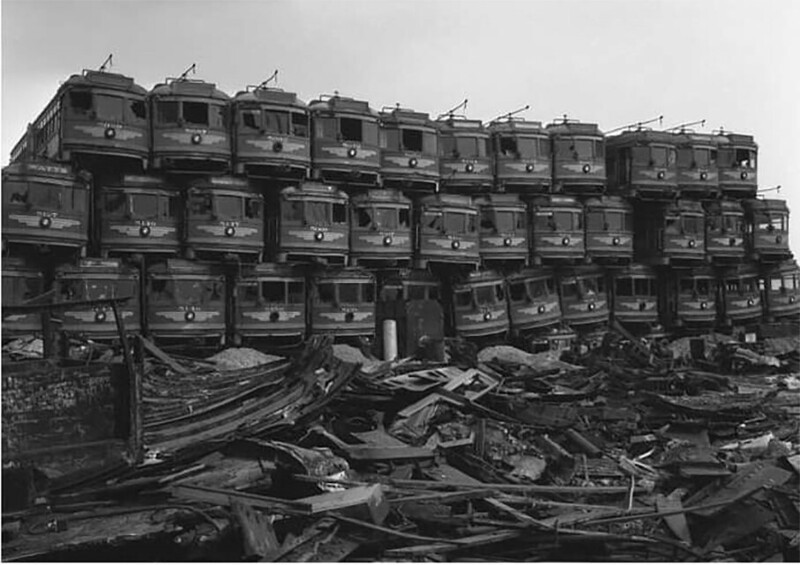 Кладбище трамваев, убитых General Motors, 1956, Калифорния